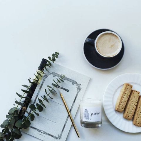 面包咖啡小清新美食摄影