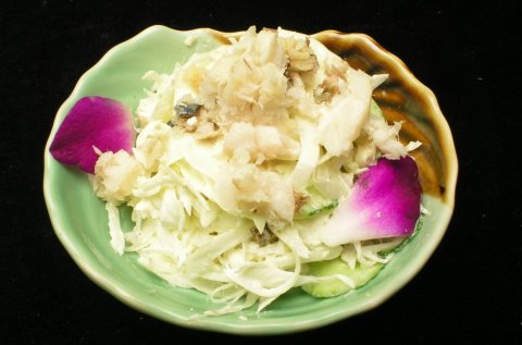 什锦生鱼沙拉日式韩式美食素材图片