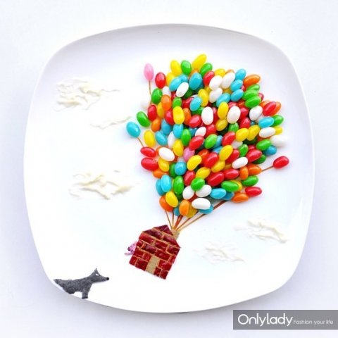 多彩30天-美女艺术家hongyi的食材作品