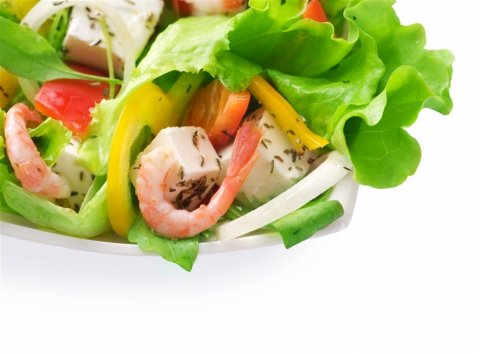 鲜美可口蔬菜沙拉高清摄影图片