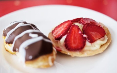 美食系列草莓与甜点写真素材