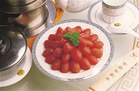 蜜制小蕃茄凉菜系列美食素材图片