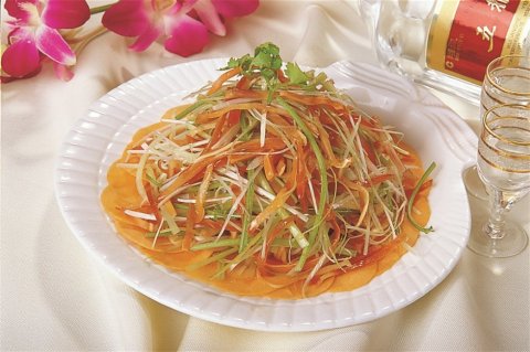 清凉三丝凉菜系列美食素材图片