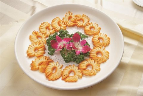 蒜香墨鱼皇凉菜系列美食素材图片