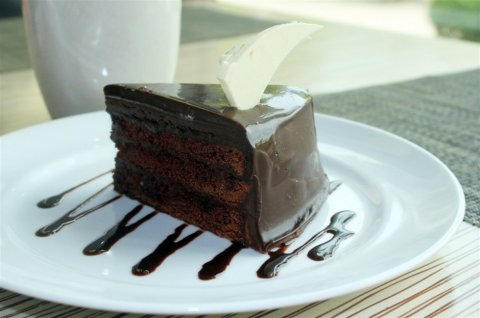豪华巧克力蛋糕甜点素材