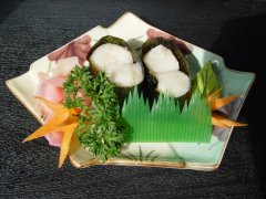 扇贝寿司日式韩式美食素材图片